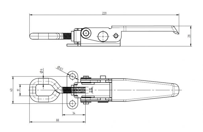 Serratura eccentrica