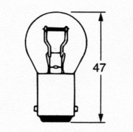 lampada a sfera 12V/21W arancione - 404577.001 - illuminante