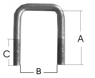 Cavallotti zincati M10 - 406554.001 - Rimorchio per barca
