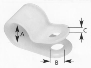 Morsetto serracavo in plastica - 413050.001 - Accessori per cavi