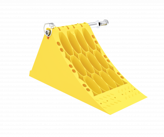 Supporto per cuneo ruota in plastica