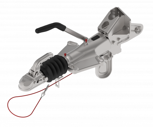 Supporto Per Ruota Di Sostegno 60 Mm Per Timone - Stabilizzatore Per Carrello/Carrello Appendice
