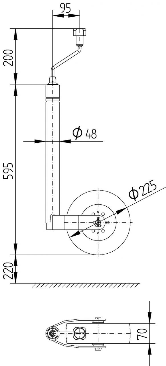 Ruota di supporto ST48 - 408124.001 - Ruote di supporto