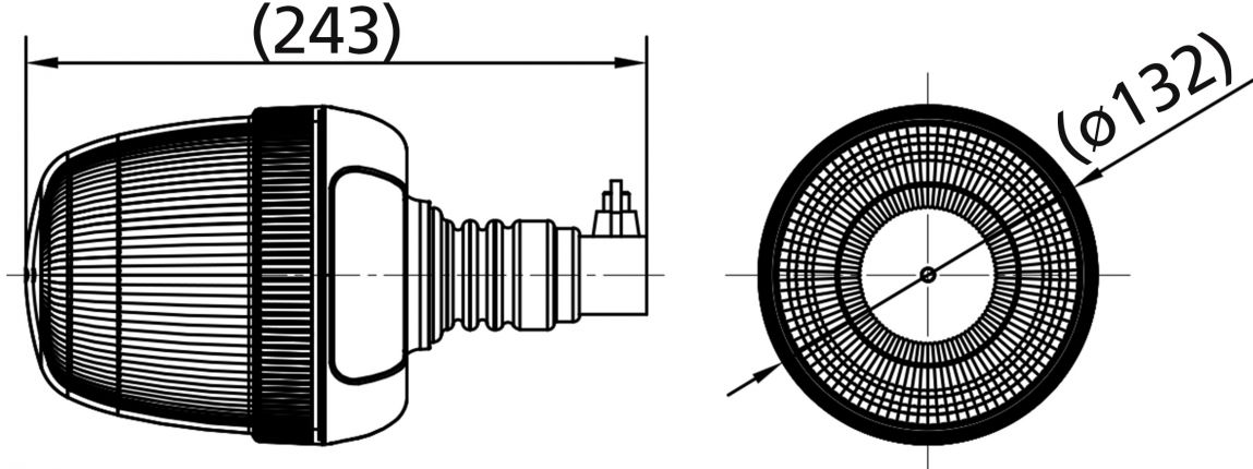 lampeggiante rotante LED high - 421449.001 - Lampeggiante rotante
