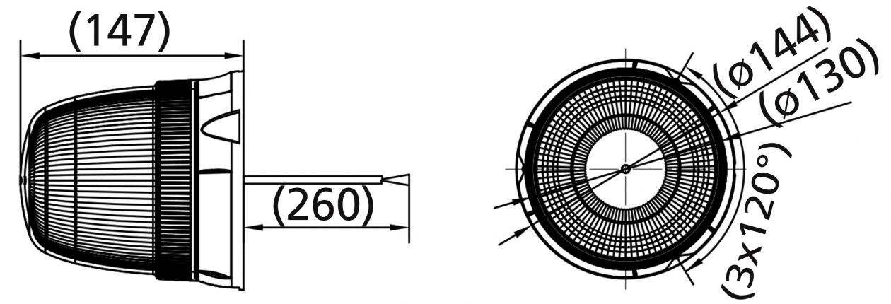 lampeggiante rotante LED high - 421451.001 - Lampeggiante rotante